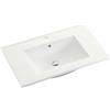 Parama Lavabo da incasso 120cm in ceramica bianco opaco | Orta