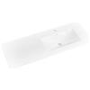 Parama Lavabo da incasso 100cm vasca lato destro in ceramica bianco lucido | Orta