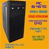 Intel COMPUTER PC FISSO CPU INTEL i5-4570 Ram 16GB SSD250GB DVDRW WiFi Win 11