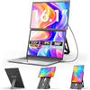 domyfan Monitor Portatile 16 FHD 1200P per Laptop, Supporto Magnetico 360°, Schermo Staccabile per PC 13-17.3, Plug&Play Windows/Mac/PC/Xbox