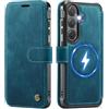 KZB Cover Libro per Samsung Galaxy S26 Compatibile con MagSafe, Blu verde | Protezione RFID, 3 Slot Carte, Pelle PU Premium, Chiusura Magnetica, Antiurto Portafoglio Custodia per Samsung S26