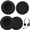 FinalCool 4 Pezzi 50mm Cuscinetti di Ricambio Compatibili con Cuffie Sennheiser, Cuscinetti Auricolari di Ricambio in Schiuma Traspirante Per Pc 2 Chat/Pc 3 Chat/Pc 5 Chat/Pc 7 USB/Pc 8 USB (Nero)