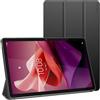ebestStar - Cover per Lenovo Tab P12 (2023), Custodia Silicone Protezione Flip Magnetica, Slim Case Sottile, Nero