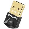 zoerbufan Bluetooth 6.0 USB Adattatore Compatibile con Windows 11/10/8.1/7, Bassa Latenza Dongle Bluetooth per Cuffie, Mouse, Controller, Tastiere