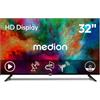MEDION 80 cm 32 TV HD con lettore DVD Triple Tuner DVB-T2 HD DVB-C DVB-S2 2x HDMI USB uscita cuffie ingresso AV lettore multimediale CI+, MD832003