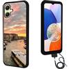FortiCase Custodia Personalizzata con Cordino per TCL K70 Power,Nero Silicone Cover,con la Tua Foto,Immagine o Scritta,per TCL K70 Power Personalizzata Case -1ZGS
