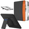 MoKo Custodia con Supporto per Kindle Scribe 11(2025,3a gen.),Nero Marrone | per Scribe Colorsoft (2025, 1a gen.), [Portapenne integrato] Custodia Sottile in pelle PU con Auto Sonno/Sveglia