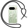 Yoedge Cover con Cordino per Google Pixel 10 Pro XL 6,8, Trasparente Aesthetic Disegni Fiori Custodia con Collana Tracolla Laccio Collo, Sottile TPU Silicone + PC Antiurto Case per Pixel 10 Pro XL,01