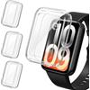 iVoler 3 Pezzi Clear Cover con Pellicola Protettiva per Xiaomi Smart Band 10 PRO (Non per Edizione in Ceramica), Copertura Completa Custodia Anti-Graffio Ultra Sottile Morbida TPU Case, Trasparente