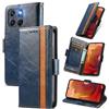 MOJIA Cover per Motorola Moto G67 / G77 / G87, PU Custodia Antiurto Resistente ai Graffi, Custodia Flip Portafoglio per Telefono con Supporto e Slot per Schede. Blu