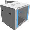 Extralink Armadio Rack 19 Pollici 9U a Muro 2 Sezioni 600 mm 60 kg Grigio | Armadio rack 19 pollici a muro in due sezioni con accesso posteriore, porta in vetro temperato con serratura, 600 mm