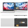 domyfan Estensione Schermo Laptop, Ultra Leggero 600g, Monitor Portatile 14 Dual HD 1080P, Compatibile con Win, Mac, PS5, Switch, Plug & Play per Laptop 13,3-17