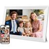 Hesmor Cornice digitale da 10,1 pollici WLAN HD 1280 * 800 IPS con touchscreen Cornice fotografica elettronica con 32 GB di memoria, rotazione automatica, facile condivisione