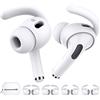 AhaStyle 4 paia di ganci per le orecchie AirPods Pro 2 【Aggiunta custodia portaorecchie】 Copriorecchie antiscivolo in silicone, accessori compatibili con Apple AirPods Pro di seconda generazione (2