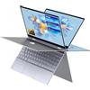 BMAX PC Portatile Touchscreen 2 in 1 Notebook 13,3 Convertibile 360° Celeron N4120 8GB RAM 256GB SSD (1TB Espansione) Laptop con Tastiera Retroilluminata BT5.0 Typc Cx2 Film per Tastiera Italiana