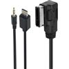 JSER Adattatore da Media Port In AMI MDI a USB-C Type-C Maschio AUX per unità flash, cavo di alimentazione da 30cm, compatibile con sistema 3G MMI per auto VW AUDI Serial 2014 A4 A6 Q5 Q7