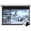 WUPRO FlowArc Schermo di Proiezione a Discesa 92 Pollici, Elettrico Motorizzato, Soft Matte White Anti-Speckle, Parete/Soffitto, Compatibile con Tutti i Proiettori, Ambienti Buoi