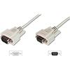 Digitus LP882 Cavo Prolunga, 9 Poli Pin-To-Pin (Modem Cable), Maschio/Femmina, Custodie Pressofuse (Ak 180 10M), 10 m