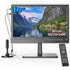 ZOSHING 14 1080P Screen TV,Televisore piccolo con ricezione DVB-T/T2 antenna,H.264/AVC y H.265/HEVC,AC/DC-12V,HDMI USB e VGA per Camper/Monitor/Cucine