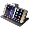 ebestStar - Cover Compatibile con Huawei P8 Lite (2017) Custodia Portafoglio Pelle PU Protezione Libro Flip, Nero [Apparecchio: 147.2 x 72.9 x 7.6mm, 5.2'']