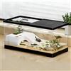 KAKOOTI Acquario per tartarughe con drenaggio sul fondo, 30 x 18 x 18,5 cm, per tartarughe giovani, gamberi di fiume, granchi, anfibi e rettili