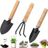 Mainiusi Attrezzi Giardinaggio per Bambini 3 Pezzi, Kit Giardinaggio Attrezzi da Giardino Mini Accessori Giardino Piccola Zappetta, Piccola Paletta, Rastrello para Piante Trapianto e Sciogliere