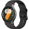 ANBEST Cinturino in Silicone per Samsung Galaxy Watch 7 6 5 Cinturino 40mm 44mm, Braccialetto di Ricambio No Gap con Linea Decorativa Intrecciata per Galaxy Watch 6 Classic 43mm 47mm/Galaxy Watch FE