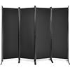 COSTWAY Separé Divisorio Interno 3/4/6 Ante | Paravento con Telaio Robusto e Tessuto Resistente, Pannelli Divisori per Ambiente da Ufficio, Salotto e Camera da Letto