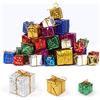Dadabig 60 Pezzi Decorazioni per Alberi di Natale Mini Scatola Regalo | Schiuma per Appendere l'Alberi di Natale Ornamenti per Natale-Molti Colori