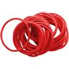 NYGGTYK 100 Pezzi Di Elastico Rosso, Anello Per Capelli Fisso A Coda Di Cavallo, Elastico Semplice E Raffinato Per Ragazze, Anello Per Capelli Elastici, Accessori Lei L'Acconciatura.