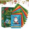 SHOPPGO Maschera Viso Natale 10 Pezzi, Maschera Viso Idratante | Cofanetto Maschere Viso Regalo, Maschere Viso in Tessuto, Nutriente e Riparatore, Profondamente Idratante
