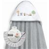 Interbaby Mantellina da bagno Interbaby + cappellino regolabile, Koala Farm