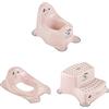 keeeper Minnie Set per la Cura dei Bambini 3 Pezzi: Vasino + Sedile del Water + Scaletta a Due Gradini, Rosa Nordico