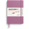 LEUCHTTURM1917 Agenda settimanale Medium (A5) 2027, Dusty Rose, Inglese