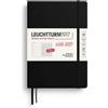 LEUCHTTURM1917 Agenda settimanale e taccuino 2027, Medium (A5), Nero