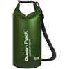 PLYHNDRC Sacco asciutto impermeabile 2/5/10/15/20 30L Borse per attrezzi galleggianti impermeabili per la da diporto Pesca Rafting Nuoto(10L light blue)
