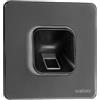 EKEY 203704 Set di lettore d'impronta digitale xLine nero con cornice in vetro nera, unità di controllo, per il montaggio a incasso, 0,4 W, 12-24 V, Lettore d'impronta digitale nero