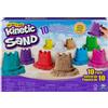 Kinetic Sand, Confezione 10 Mini Castelli, 1.27kg di Sabbia Modellabile, 3+ | 10 Colori, Contenitori Da 127 G, Non Secca Mai, 98% Sabbia Naturale, Senza Glutine Frumento e Caseina, Sicura e Atossica