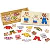 Melissa & Doug Puzzle in Legno per Bambini - Vesti la Famiglia Orsi, Giochi in Legno, Giochi Montessori Educativi, Gioco Creativo, Puzzle Grandi, Regalo per Bambini e Bambine, 3+ Anni