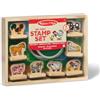 Melissa & Doug Timbrini per Bambini I Set Stampi Fattoria I Lavoretti Creativi I Set Timbri I Inchiostro per Timbri Lavabile I Regalo per Bambina e Bambino 3 4 5 6 Anni