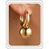 KesaPlan Orecchini pendenti in oro da donna in argento Sterling, ipoallergenici, rotondi, a monachella, leggeri, alla moda
