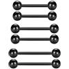 Longita Piercing Capezzoli Lingua Anelli Dritto Barbell 14G Acciaio Inossidabile Gioielli Barra 12mm 14mm 16mm 18mm