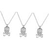 PACKOVE 2 Pz collana di teschi collane halloween pendente cavo collana scheletro gioielleria di moda europeo e americano Accessori