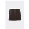 Tezenis Minigonna Effetto Pelle Donna Marrone