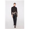 Tezenis Pantaloni Dritti Effetto Pelle Donna Nero