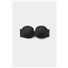 Tezenis Reggiseno A Fascia Leggermente Imbottito Microfibra Riciclata Full Coverage Donna Nero