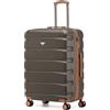Flight Knight Valigia Media Leggera ABS Rigido 4 Ruote Approvata oltre 100 Compagnie easyJet British Airways Ryanair Jet2 Emirates Bagaglio da Stiva Grande 25 Pollici Robusta Leggera Viaggio