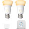 Philips Hue - Starterkit - 2 lampadine Standard E27 - Calda/Fredda