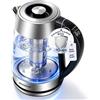 Aigostar Bollitore Elettrico Temperatura Regolabile, Rivestimento Ceramico | Anticalcare, Temperatura 60-100 °C, LED a colori e mantenimento del calore, infusore tè inox, 1,7 Litri, 2200W, BPA-free