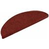 vidaXL Tappetini per scale autoadesivi 10 pz 56x17x3 cm Bordeaux Rosso